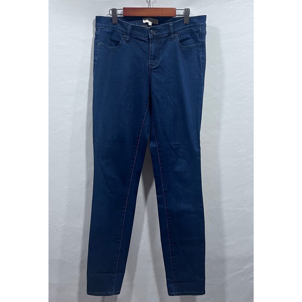 Tory Burch Dark Wash Mid Rise Stretch Skinny Jeans Women's Size 29 Quiet Luxury